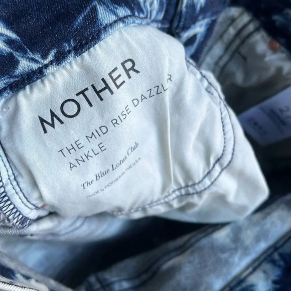 Mother Jeans Mother The Dazzler Mid-Rise Ankle Jeans The Blue Lotus Club - Picture 12 of 14